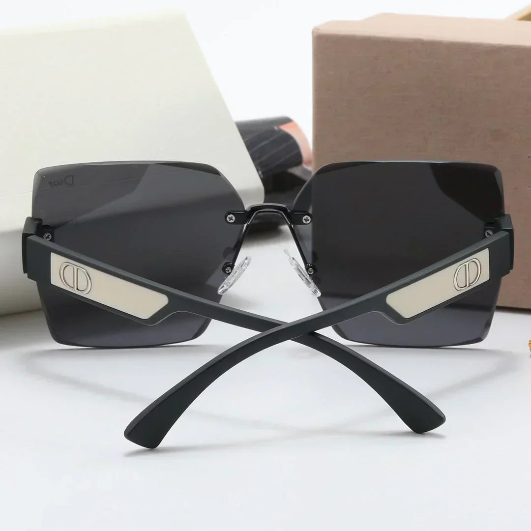 4 color double rimless lens polarized sunglasses