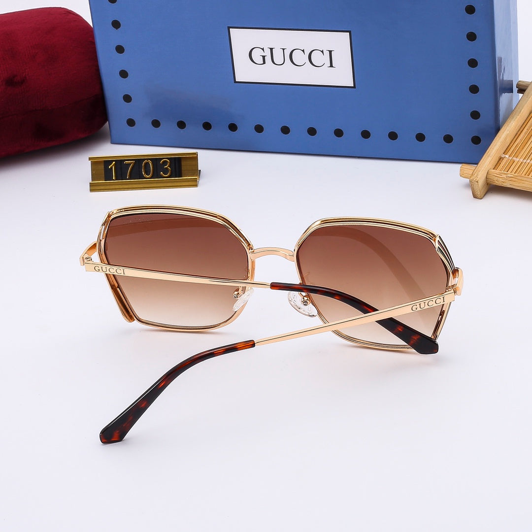 4-color trendy plain sunglasses 1703