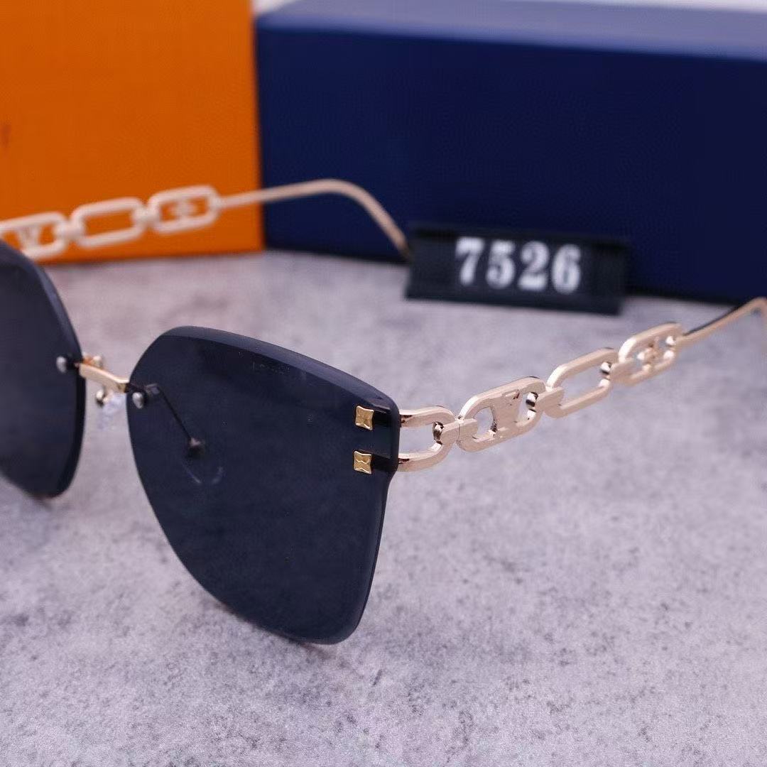 5 color fashion conjoined letters four-leaf clover lens polarized sunglasses