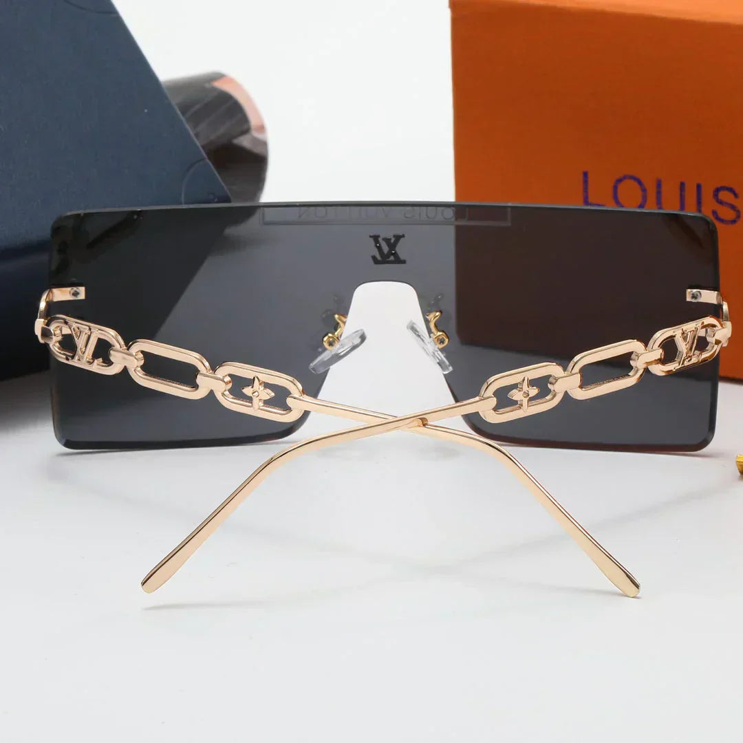 5 color fashion conjoined letters clover lens polarized sunglasses