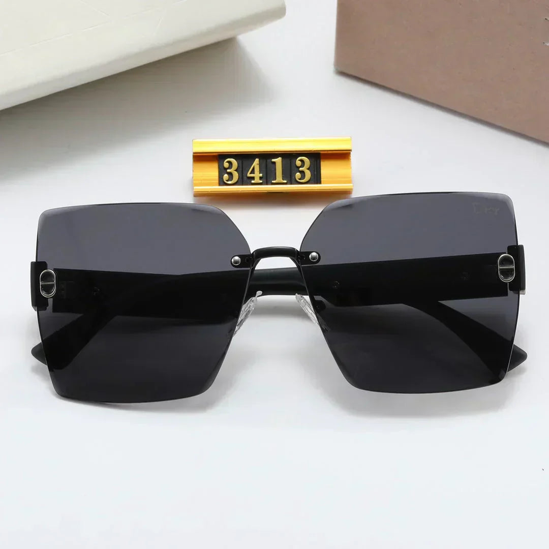 4 color double rimless lens polarized sunglasses
