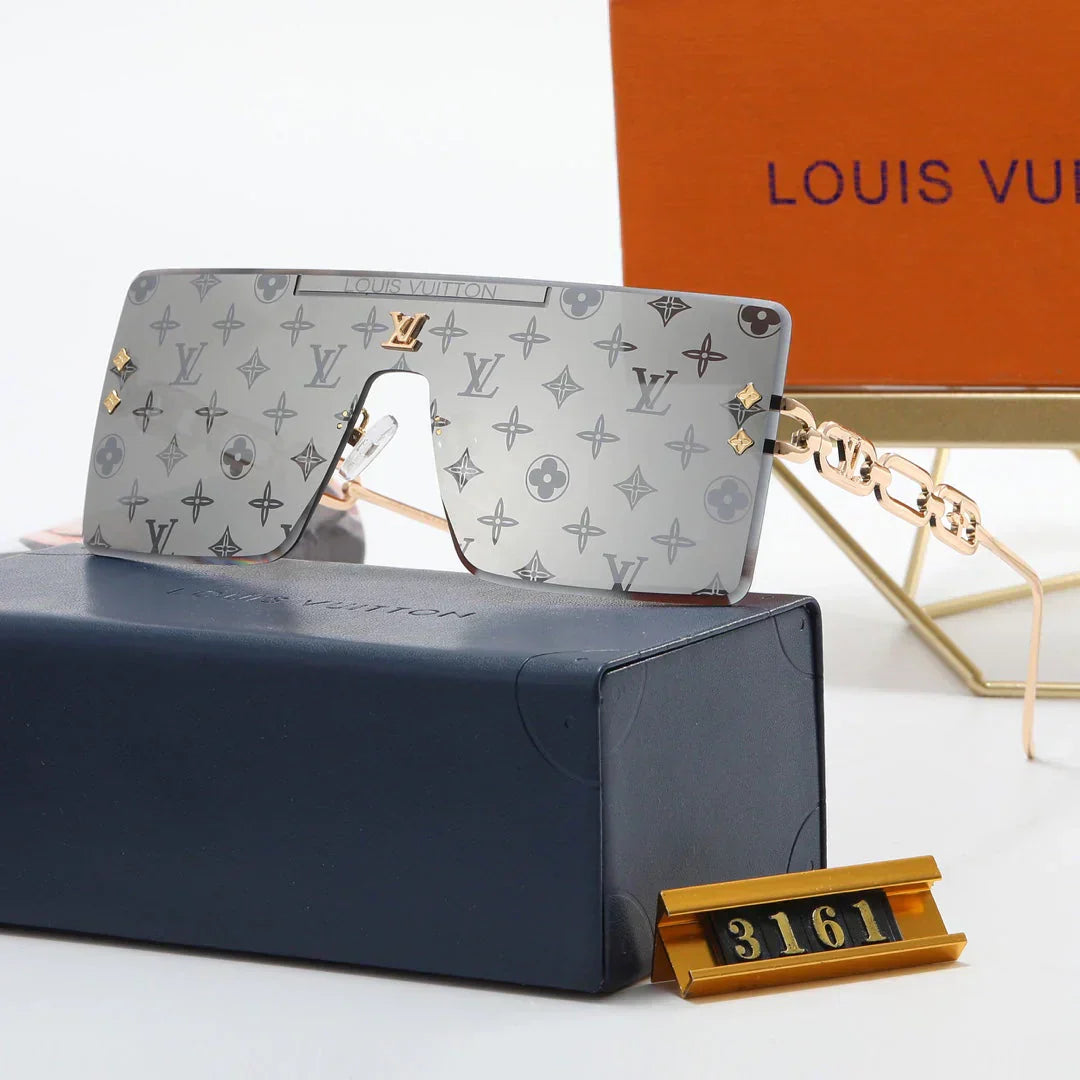 5 color fashion conjoined letters clover lens polarized sunglasses