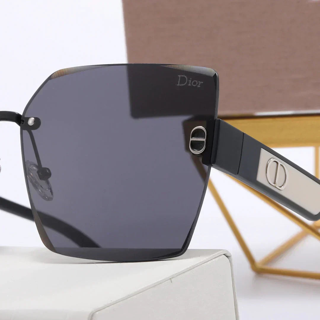 4 color double rimless lens polarized sunglasses