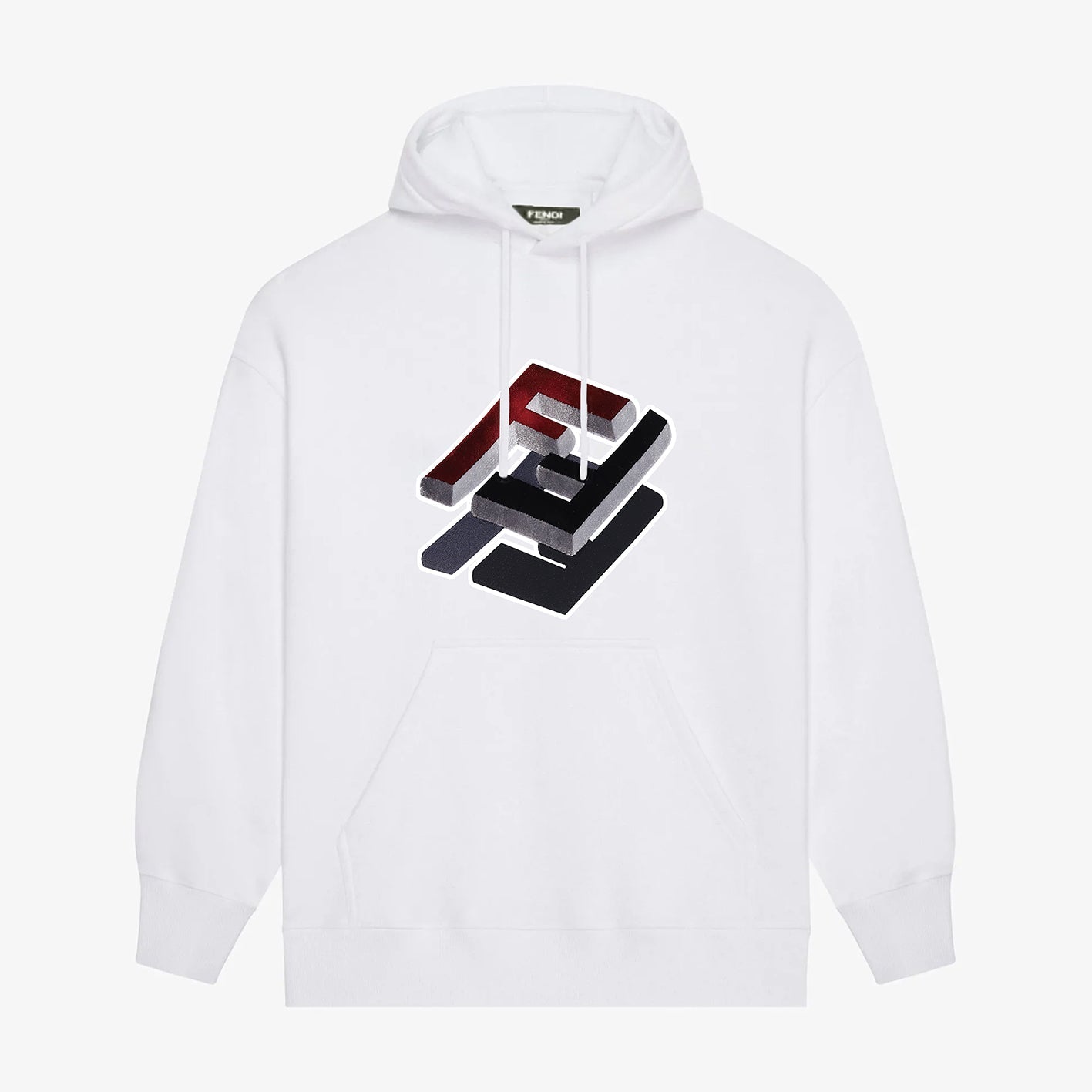 3D "FF" Print Hoodie