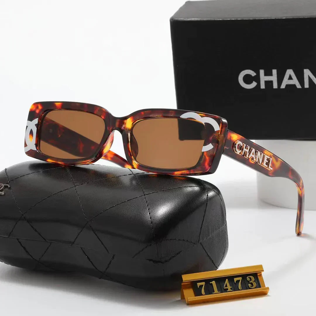 4-color fashion square frame polarized sunglasses