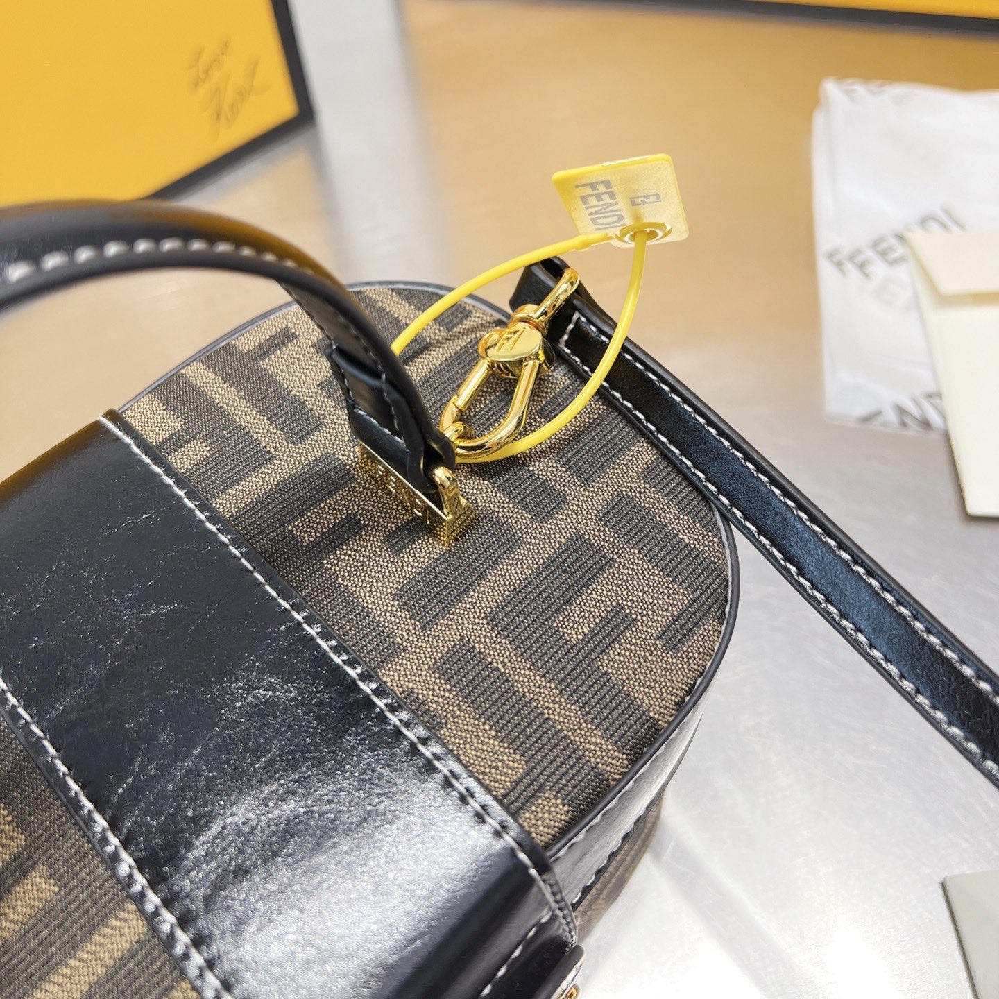 Vintage Monogram Cosmetic Box Bag