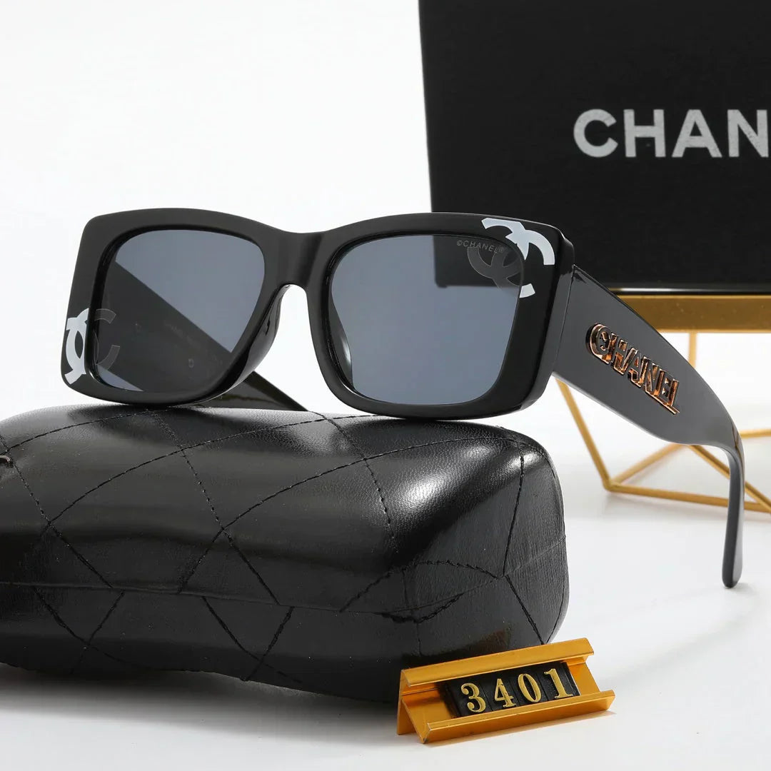 4 color fashion double  print frame polarized sunglasses