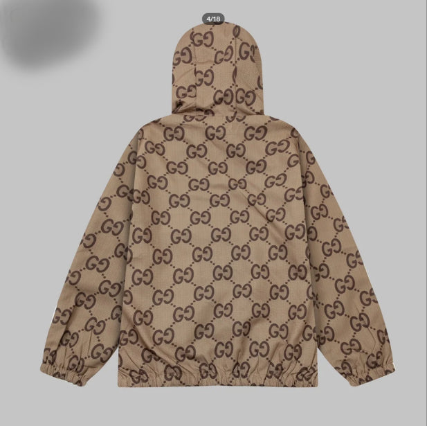 0808 New printed outdoor zipper hoodie