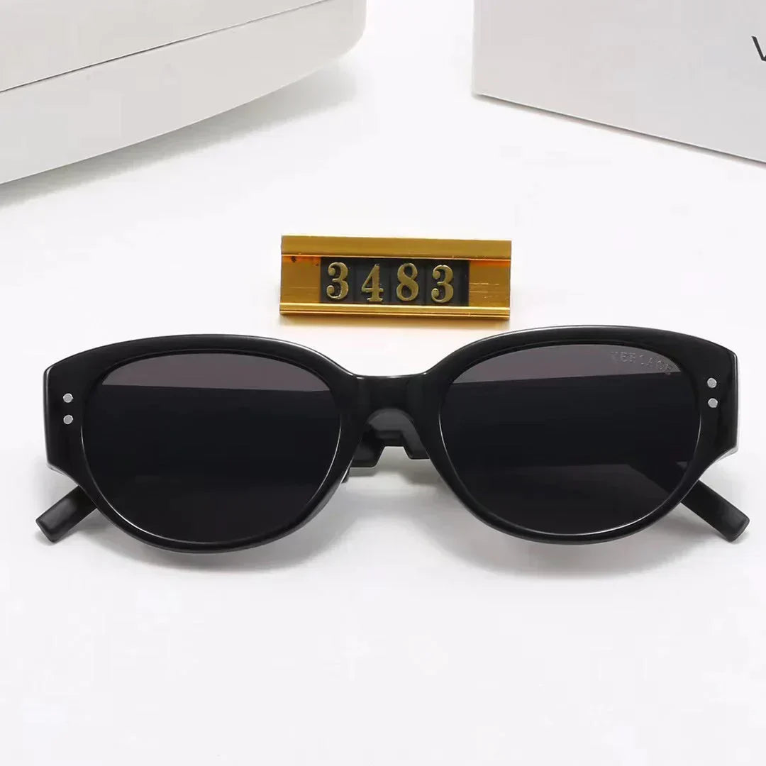 4 colors fashion lion head striped plaid mirror temple polarized