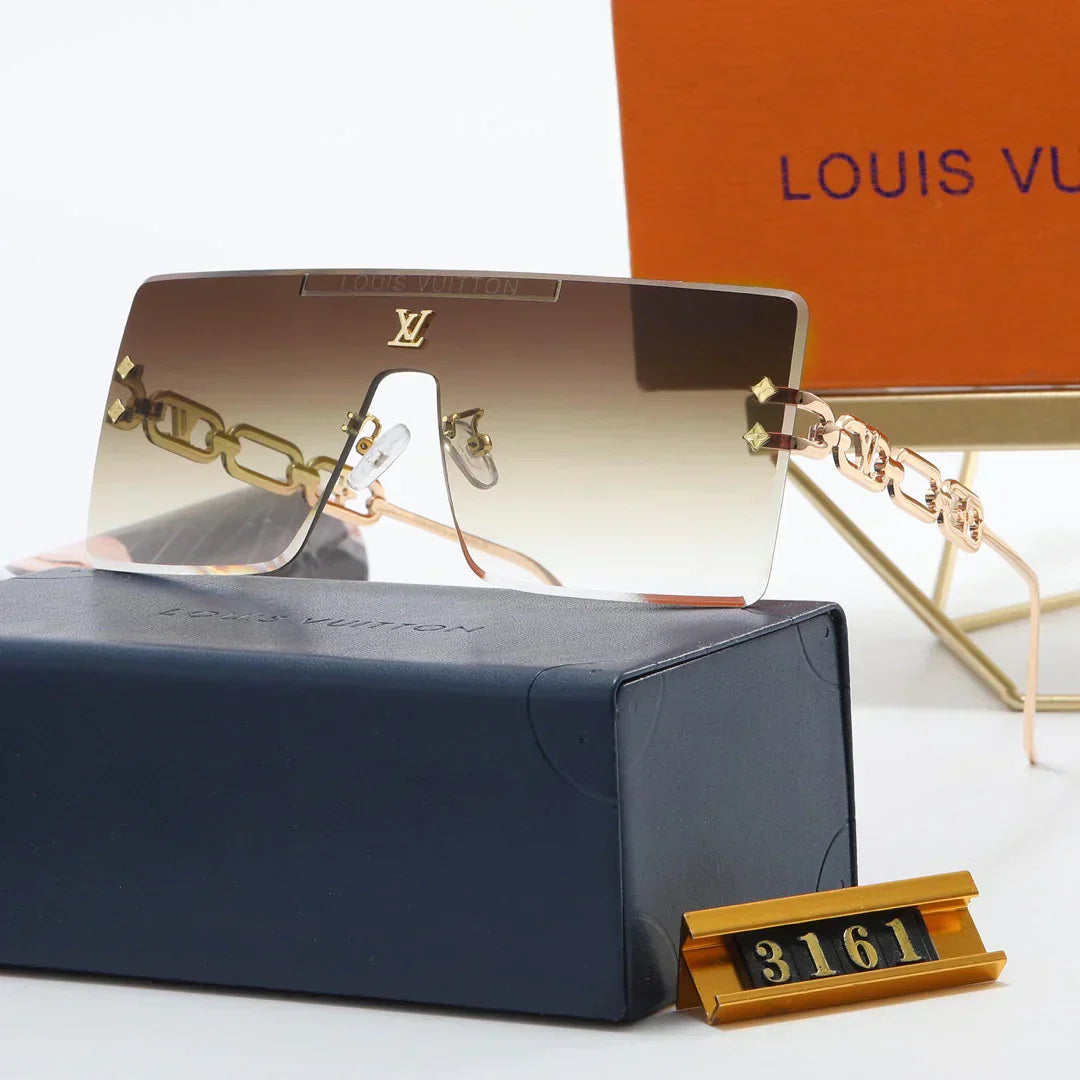 5 color fashion conjoined letters clover lens polarized sunglasses