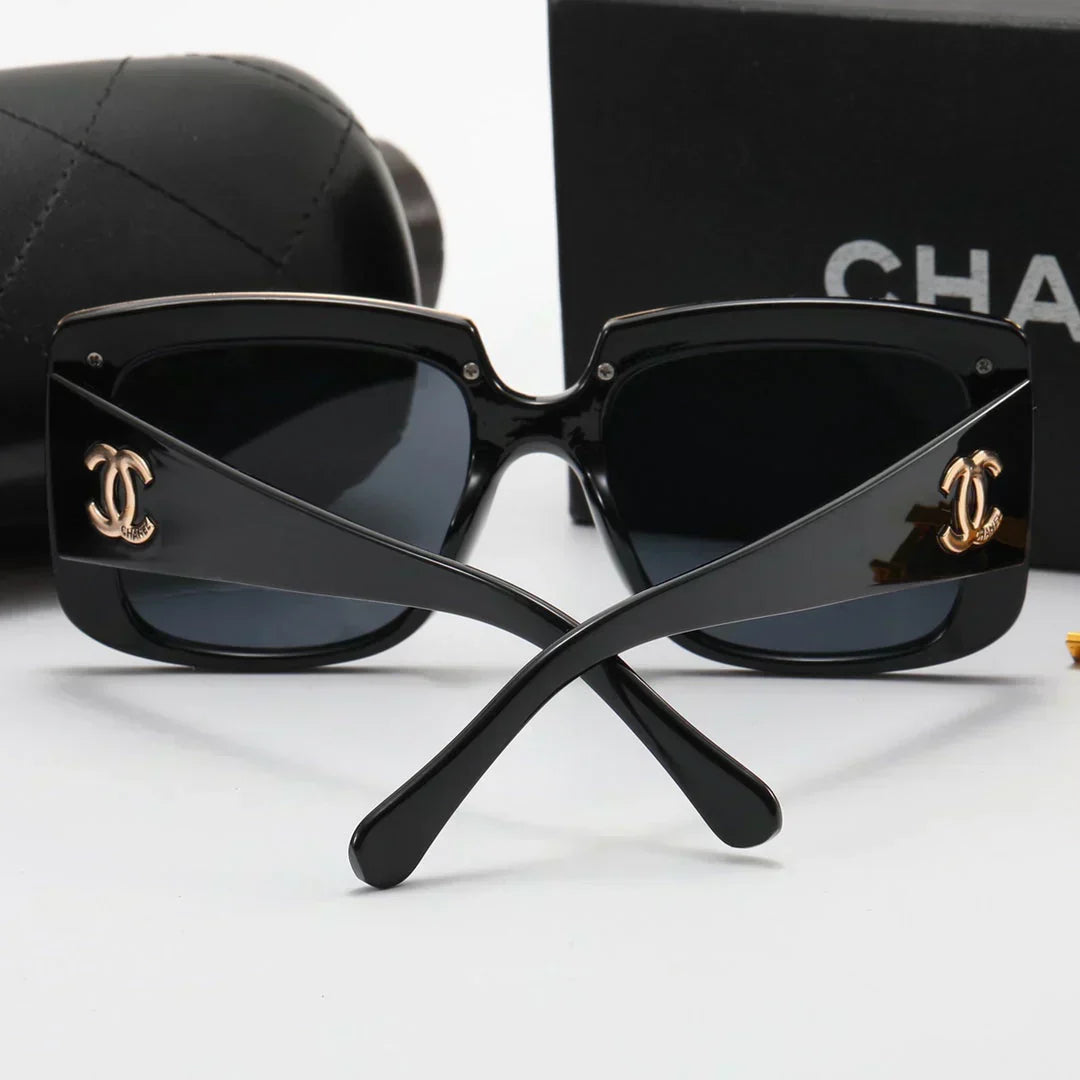 4 color fashion  letter eyebrow polarized sunglasses