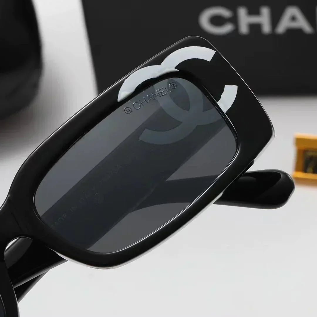 4-color fashion square frame polarized sunglasses