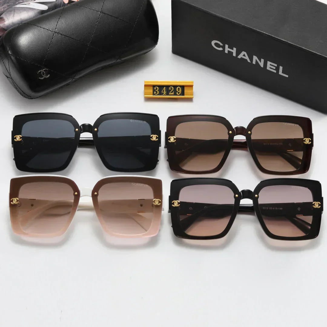 4 color fashion size 5 double C temple polarized sunglasses