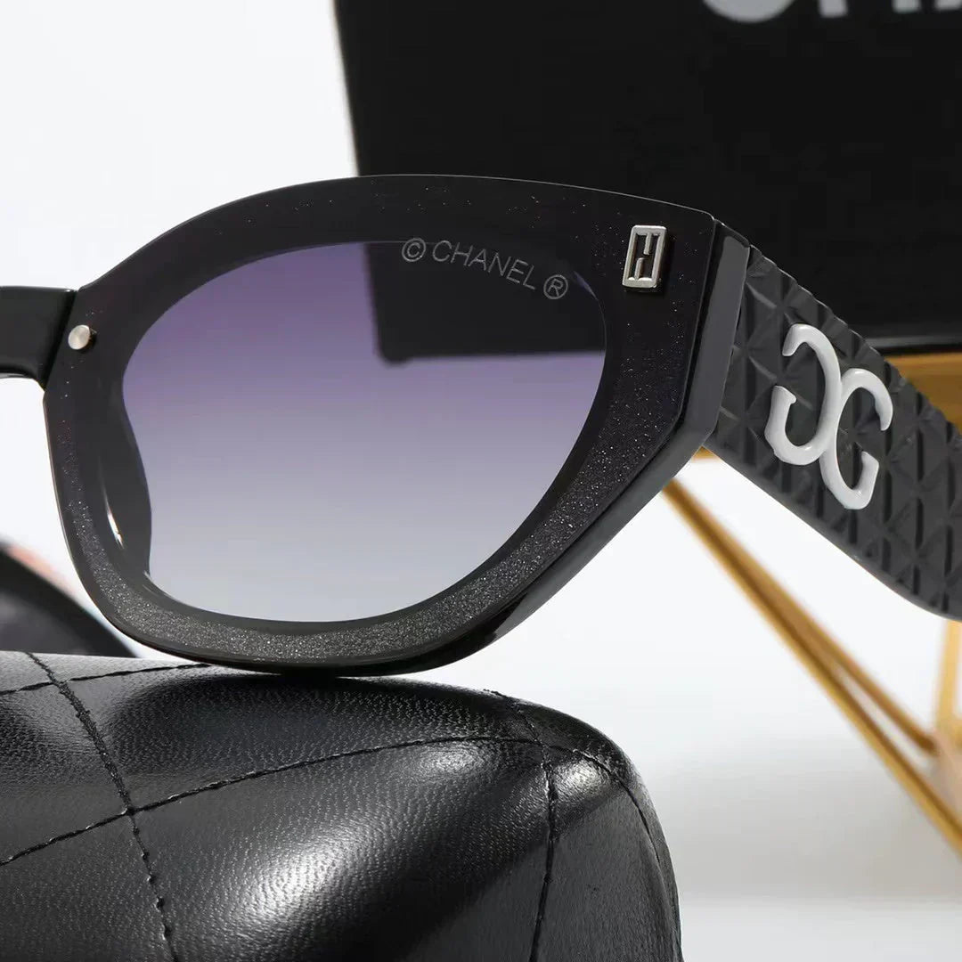 4-color fashion triangle rhombus temple polarized sunglasses