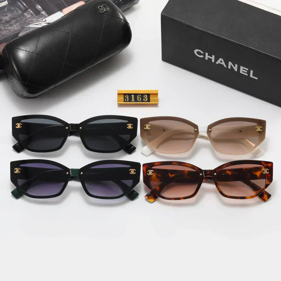 4 color fashion  inlaid letter polarized sunglasses