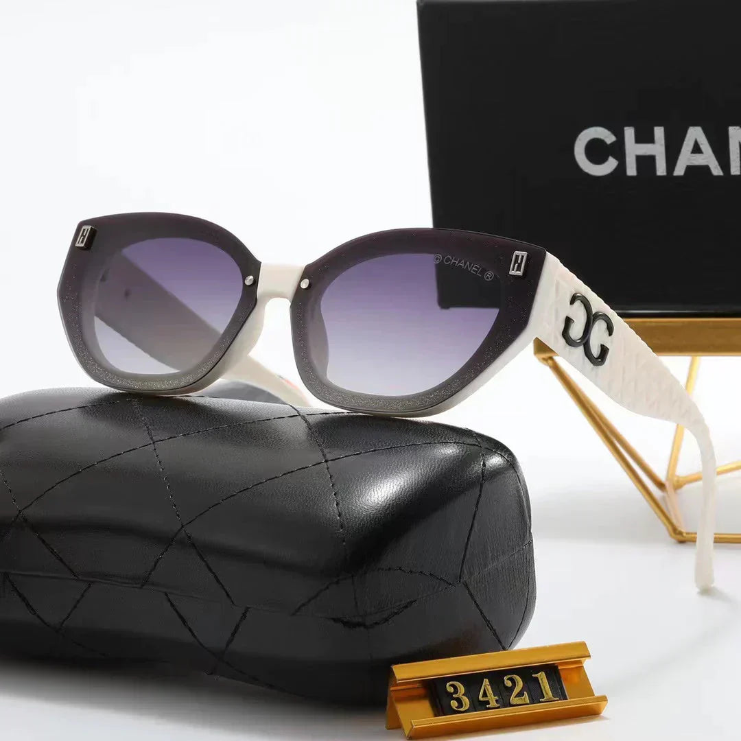 4-color fashion triangle rhombus temple polarized sunglasses