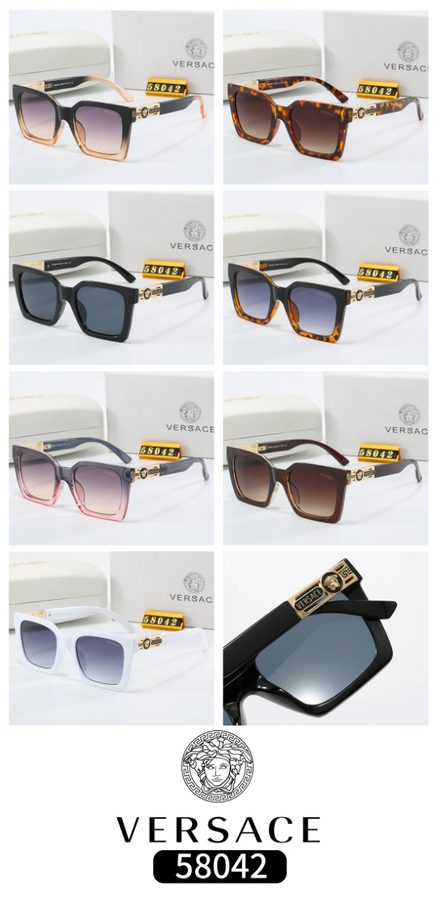 5 Color Trendy Square Frame Sunglasses  58042