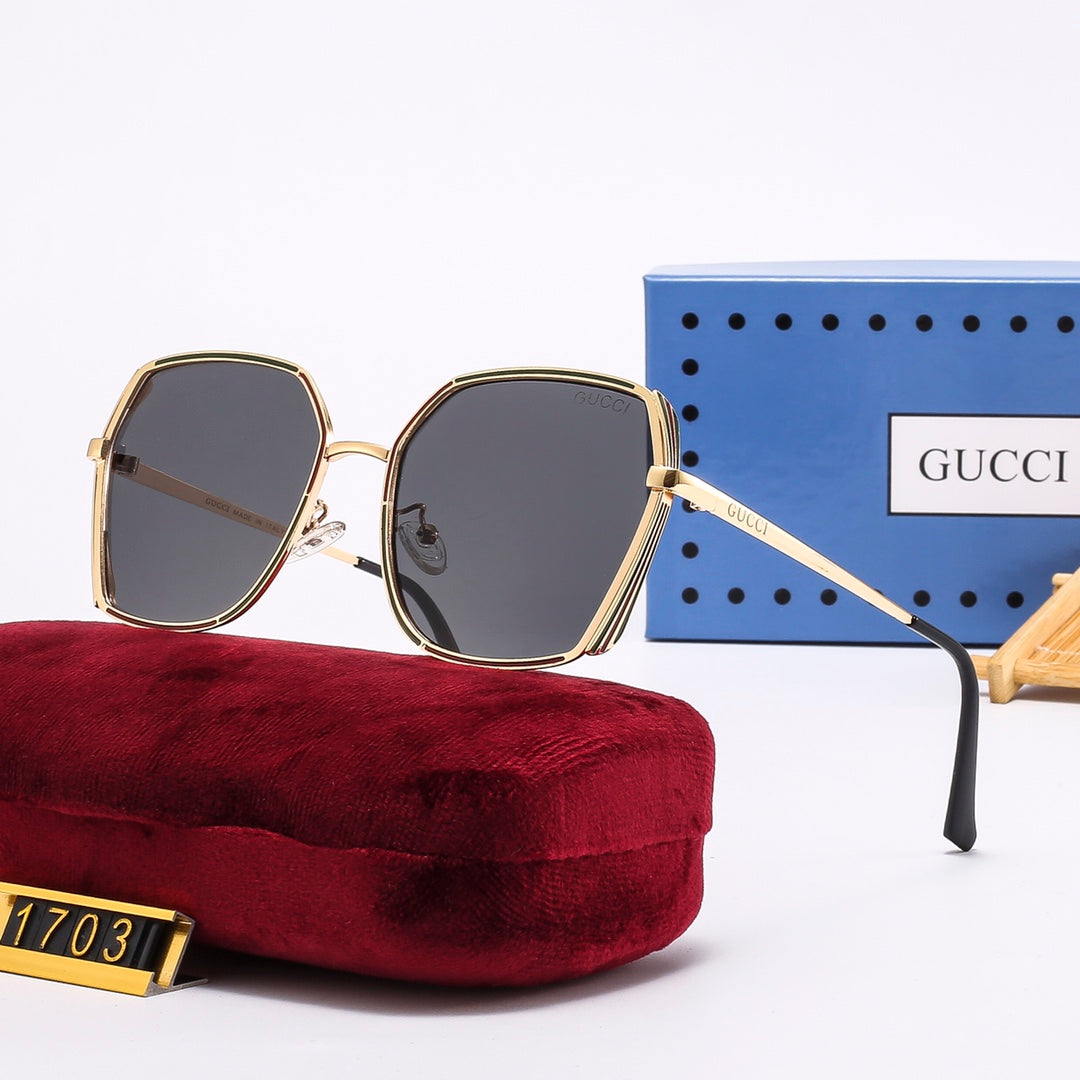 4-color trendy plain sunglasses   1703