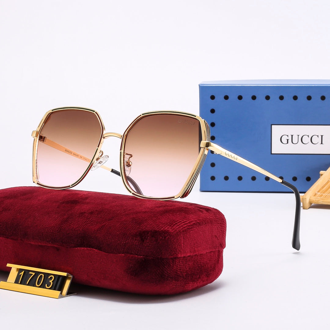 4-color trendy plain sunglasses   1703