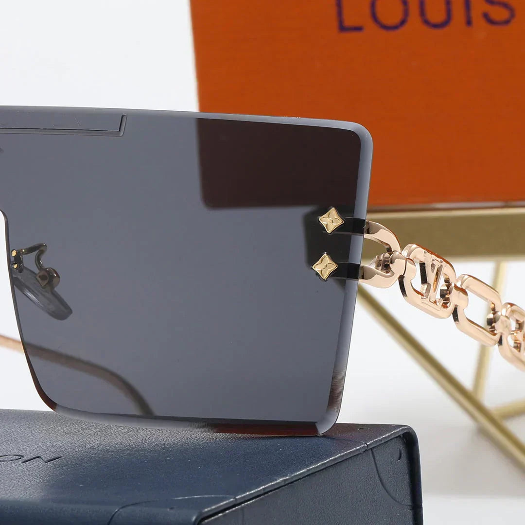 5 color fashion conjoined letters clover lens polarized sunglasses