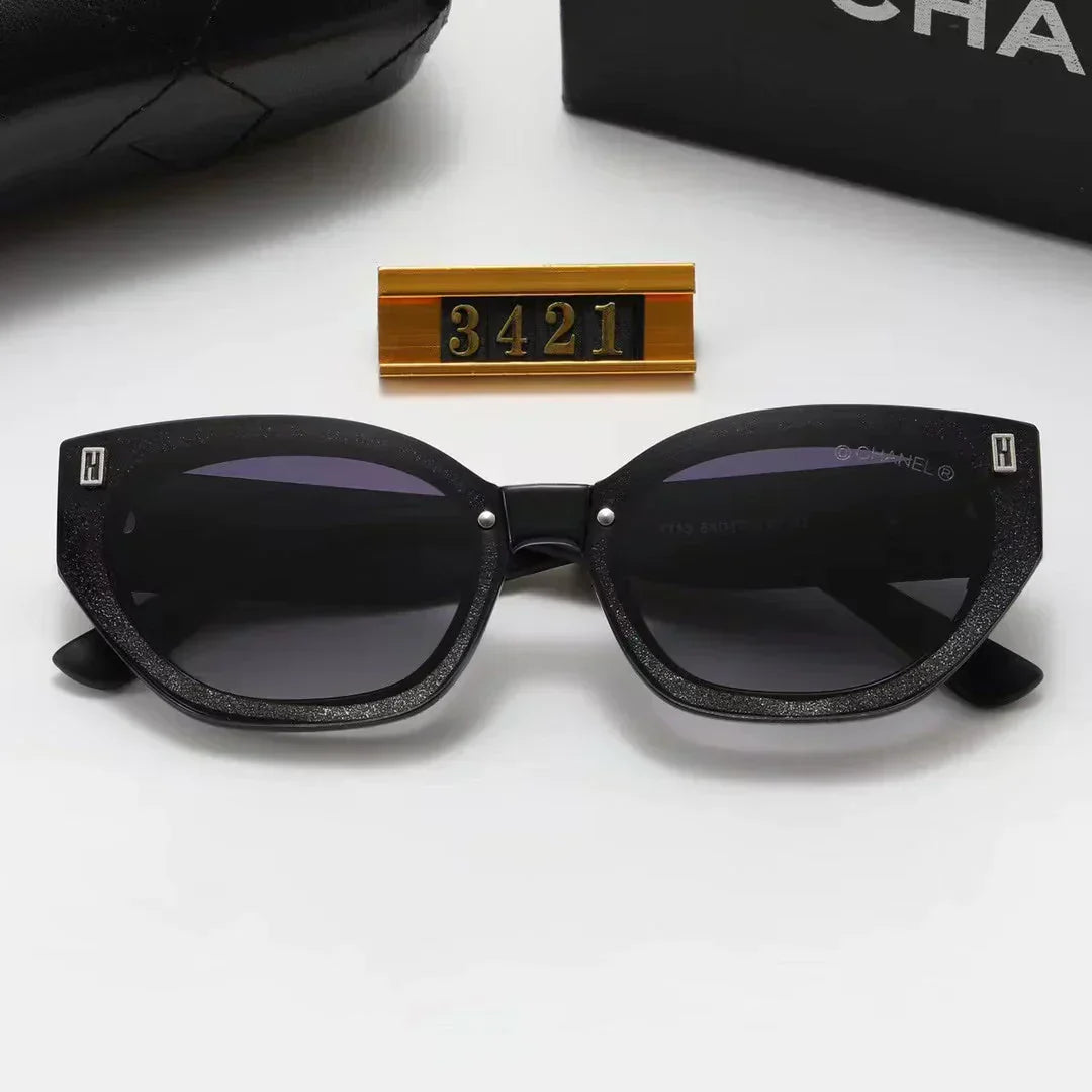 4-color fashion triangle rhombus temple polarized sunglasses