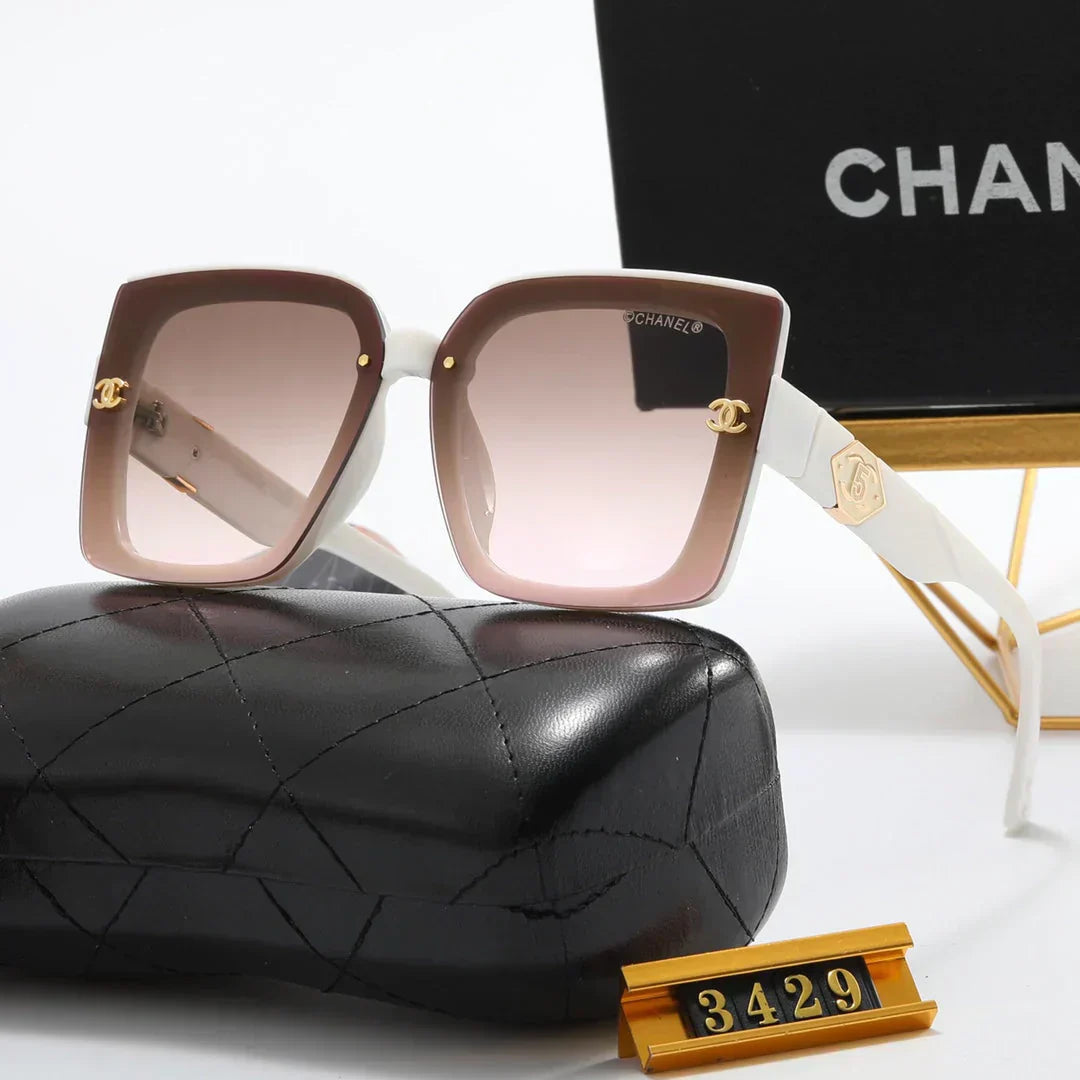 4 color fashion size 5 double C temple polarized sunglasses