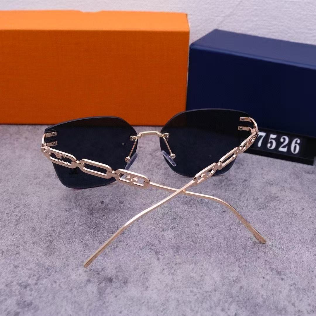 5 color fashion conjoined letters four-leaf clover lens polarized sunglasses