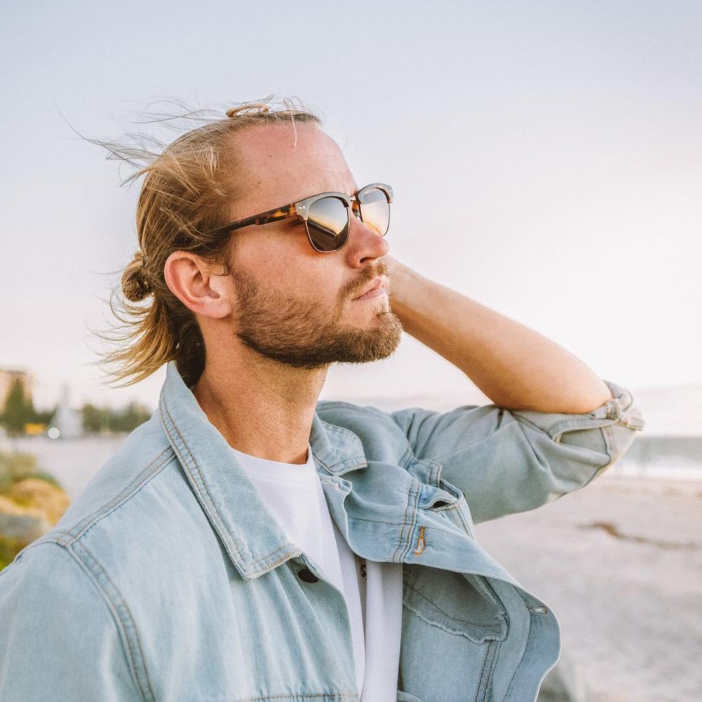 Nusa Polarised Clubmaster Sunglasses